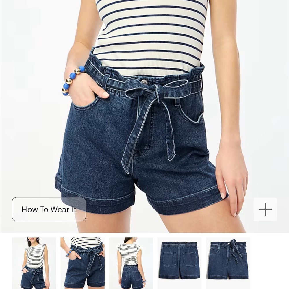 Jcrew factory paper bag Jean short